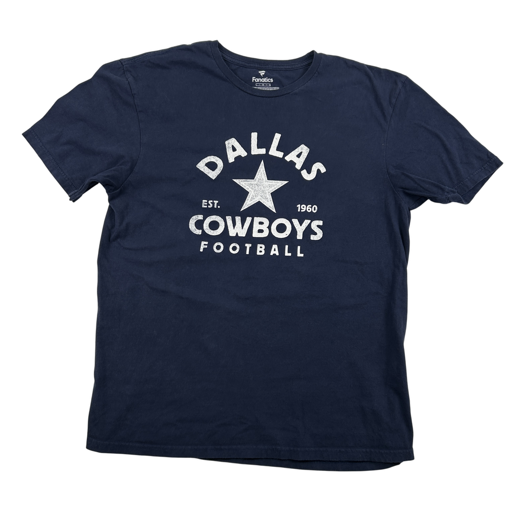 Dallas Cowboys Shirt Mens Large Fanatics Blue Football Graphic Logo Tee